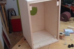 Cajon KlangEins, vor dem Ölen Kasten fertig
