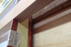 Cigarbox-Guitars, Leiste in Ausklinkungen