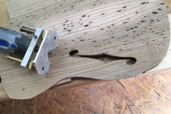 Hollow-Body-E-Gitarre, F-Loch gefräst