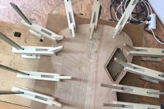 Hollow-Body-E-Gitarre, Body und Decke verleimen