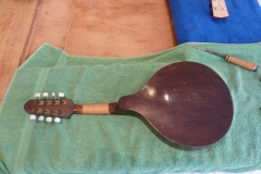 Mandoline restaurieren, Rückseite