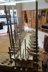 Monochord, Decke und Boden anleimen