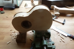 Ukulele bauen, Decke und Boden bündig arbeiten
