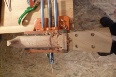 Ukulele bauen, Hals-Rückseite runden