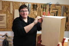 WS Cajon bauen, "Rahmen" verleimen