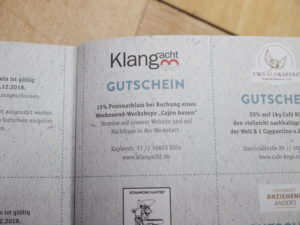Green City Guide Gutschein, Front